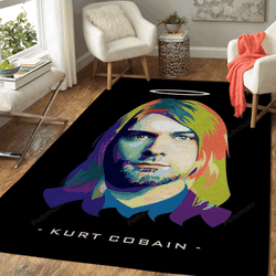 Kurt Cobain Music Art For Fans Area Rug Living Room Carpet Rug Regtangle Carpet Floor Decor Home Decor V11276