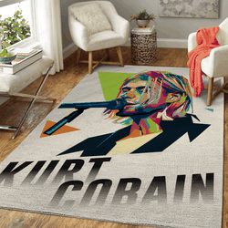 Kurt Cobain Popart Style Music Art For Fans Area Rug Living Room Carpet Rug Regtangle Carpet Floor Decor Home Decor