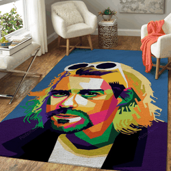 Kurtcobain Simple Popart Music Popart Art For Fans Area Rug Living Room Carpet Rug Regtangle Carpet Floor Decor Home Decor