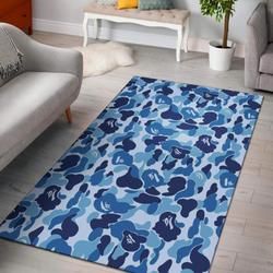 Blue Bape Sign Area Rug Living Room Rug Home Decor Ofd 19091922