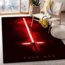 Kylo Ren Star Wars Movie Rug Star Wars Lightsabers Rug Living Room Area Rug