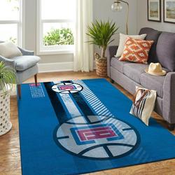 La Clippers Nba Living Room Carpet Team Logo Sports Rug Regtangle Carpet 2