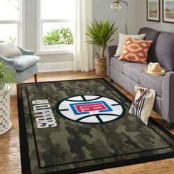 La Clippers Nba Area Rugs Camo Style Living Room Carpet Regtangle Carpet 1