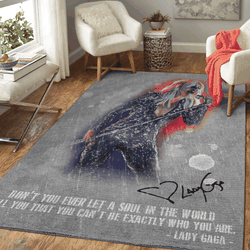 Lady Gaga Artwork Pop Music Collection Art For Fans Area Rug Living Room Carpet Rug Regtangle Carpet Floor Decor Home Decor