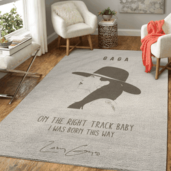 Lady Gaga Legend Music Art For Fans Area Rug Living Room Carpet Rug Regtangle Carpet Floor Decor Home Decor