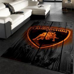 Lamborghini Logo Rug Bedroom Rug Christmas Gift Us Decor Living Room Area Rug Home Decor