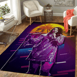 Lana Del Rey Live 80S Artwork Music Synthwave 80S Art For Fans Area Rug Living Room Carpet Rug Regtangle Carpet Floor Decor Home Decor