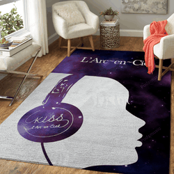 Larc En Ciel Kiss Music Art For Fans Area Rug Living Room Carpet Rug Regtangle Carpet Floor Decor Home Decor