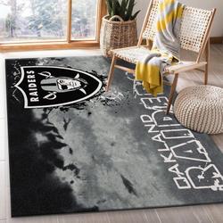 Las Vegas Raiders Nfl 23 Area Rug Living Room And Bed Room Rug Regtangle Carpet