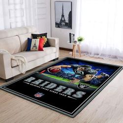 Las Vegas Raiders Nfl 40 Living Room And Bed Room Rug Rug Regtangle Carpet