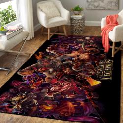 League Of Legends Characters Area Rug Gaming Carpet Gamer Living Room Rugs Rug Regtangle Carpet Floor Decor Home Decor