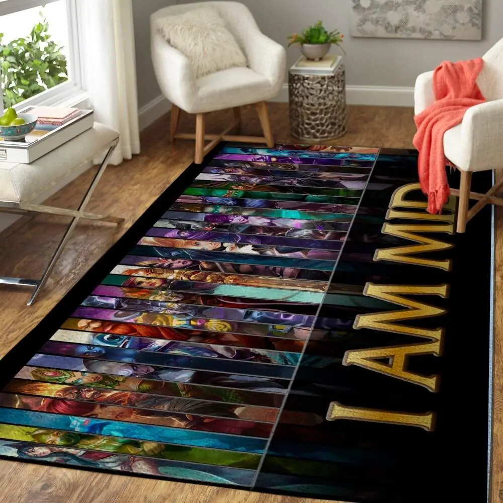League Of Legends Lol Area Rug Gaming Rug Regtangle Carpet Floor Decor Home Decor V11248
