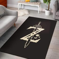 Legend Of Zelda Breath Of The Wild Logo Area Rug Living Room Rug Home Decor Carpet