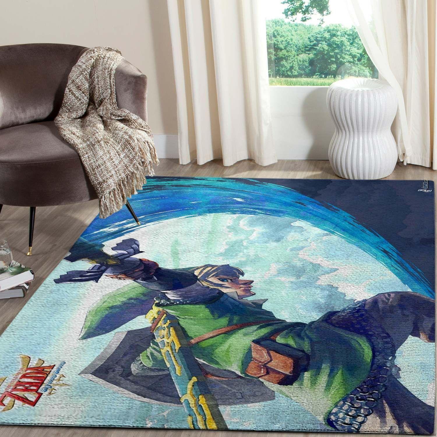 Legend Of Zelda Logo Gaming Area Rugs Living Room Carpet Fn181203 Rug Regtangle Carpet Floor Decor Home Decor
