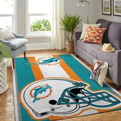 NFL Miami Dolphins Area Rug Living Room Rug Floor Decor The Us Decor