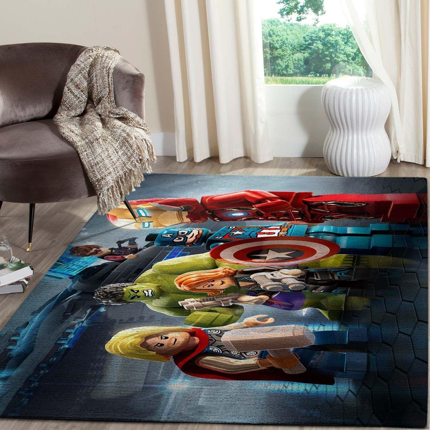 Lego Marvels Superheros Movies Area Rugs Living Room Carpet Fn251229 Rug Regtangle Carpet Floor Decor Home Decor