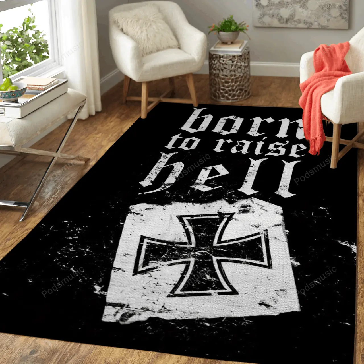 Lemmy Born To Raise Hell Music Art For Fans Area Rug Living Room Carpet Rug Regtangle Carpet Floor Decor Home Decor