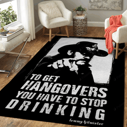 Lemmy To Get Hangovers Music Art For Fans Area Rug Living Room Carpet Rug Regtangle Carpet Floor Decor Home Decor