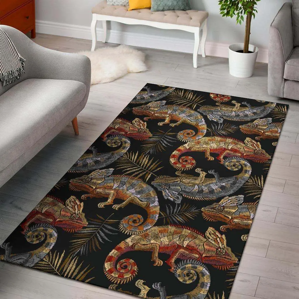 Lemur Pattern Print Area Rug Living Room Rug Home Decor