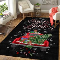 Let It Snow Area Rug Living Room Rug Home Decor Home Decor Bedroom Living Room Decor