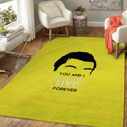 Liam Gallagher Yellow Music Icons Art For Fans Area Rug Living Room Carpet Rug Regtangle Carpet Floor Decor Home Decor