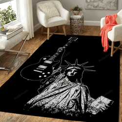Liberty Rock Guitars Music Art For Fans Area Rug Living Room Carpet Rug Regtangle Carpet Floor Decor Home Decor