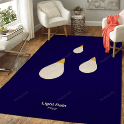 Light Rain Music Art For Fans Area Rug Living Room Carpet Rug Regtangle Carpet Floor Decor Home Decor