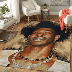 Lil Nas X Rapper Art For Fans Area Rug Living Room Carpet Rug Regtangle Carpet Floor Decor Home Decor
