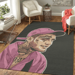 Lil Peep American Singer Pop Art Area Rug Area Rug Living Room Carpet Rug Regtangle Carpet Floor Decor Home Decor