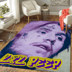 Lil Peep Art Minimalist 1 Rapper And Hip Hop Music Art For Fans Area Rug Living Room Carpet Rug Regtangle Carpet Floor Decor Home Decor