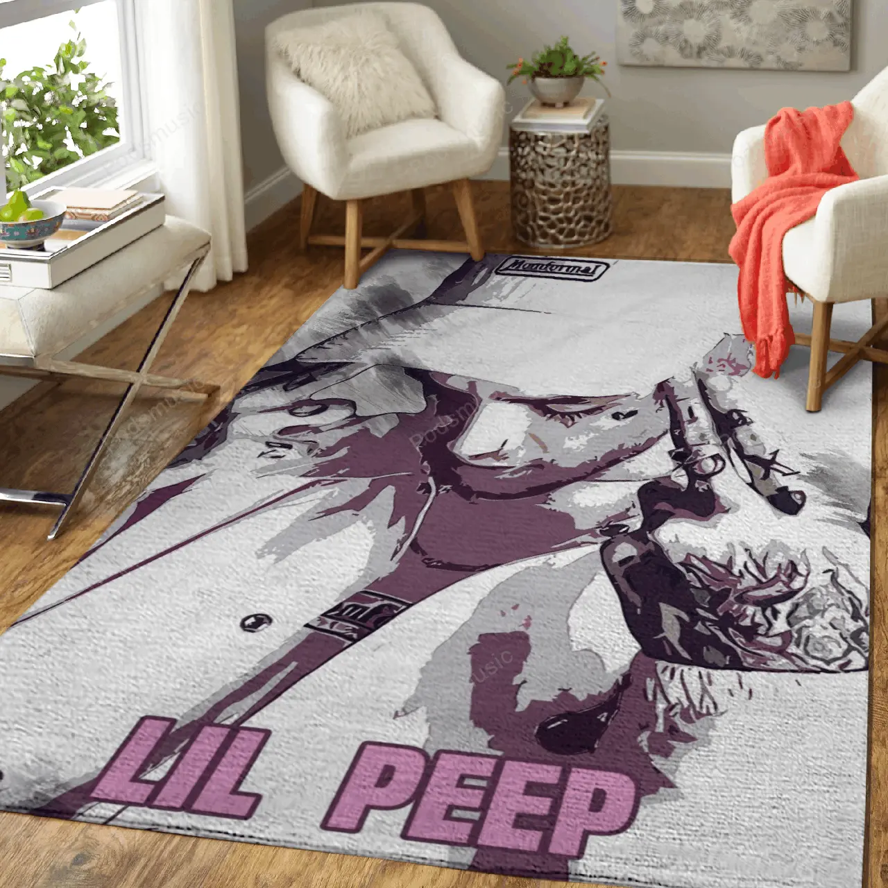 Lil Peep Artwork 2 Rapper And Hip Hop Music Art For Fans Area Rug Living Room Carpet Rug Regtangle Carpet Floor Decor Home Decor