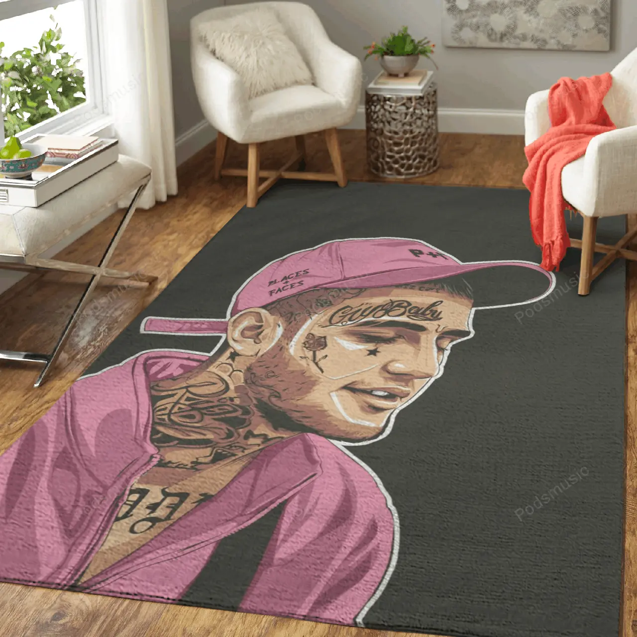 Lil Peep Music Artist Art For Fans Area Rug Living Room Carpet Rug Regtangle Carpet Floor Decor Home Decor