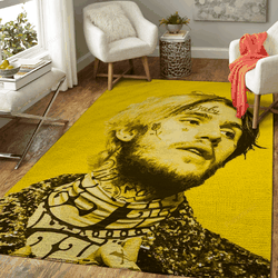 Lil Peep Music Artwork Art For Fans Area Rug Living Room Carpet Rug Regtangle Carpet Floor Decor Home Decor