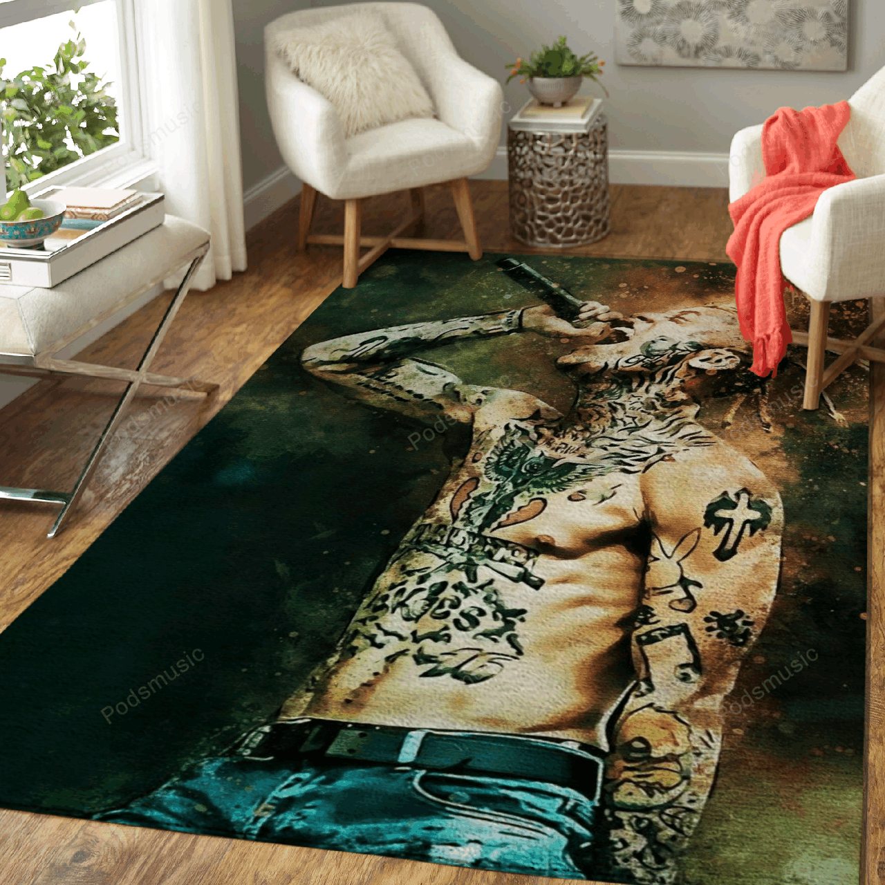 Lil Skies Rapper Music World Art For Fans Area Rug Living Room Carpet Rug Regtangle Carpet Floor Decor Home Decor