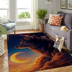 Lion Area Rug A Night Guardian Lng190827 Ofd Area Rug Living Room Carpet Rug Regtangle Carpet Floor Decor Home Decor