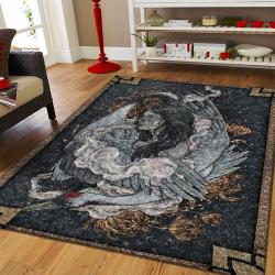 Lion Warrior Area Rug Living Room Rug Home Decor