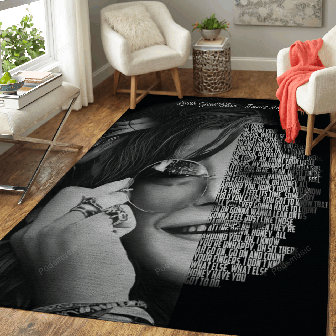 Little Girl Blue Music Legend Art For Fans Area Rug Living Room Carpet Rug Regtangle Carpet Floor Decor Home Decor