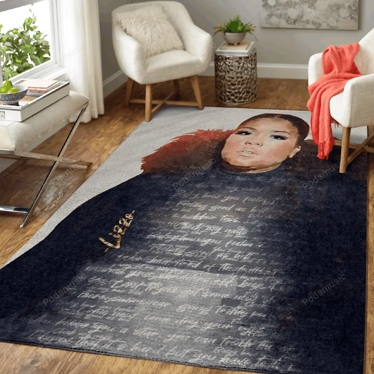 Lizz Music Art For Fans Area Rug Living Room Carpet Rug Regtangle Carpet Floor Decor Home Decor