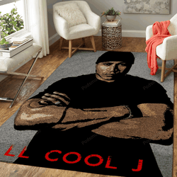 Ll Cool J Music Art For Fans Area Rug Living Room Carpet Rug Regtangle Carpet Floor Decor Home Decor