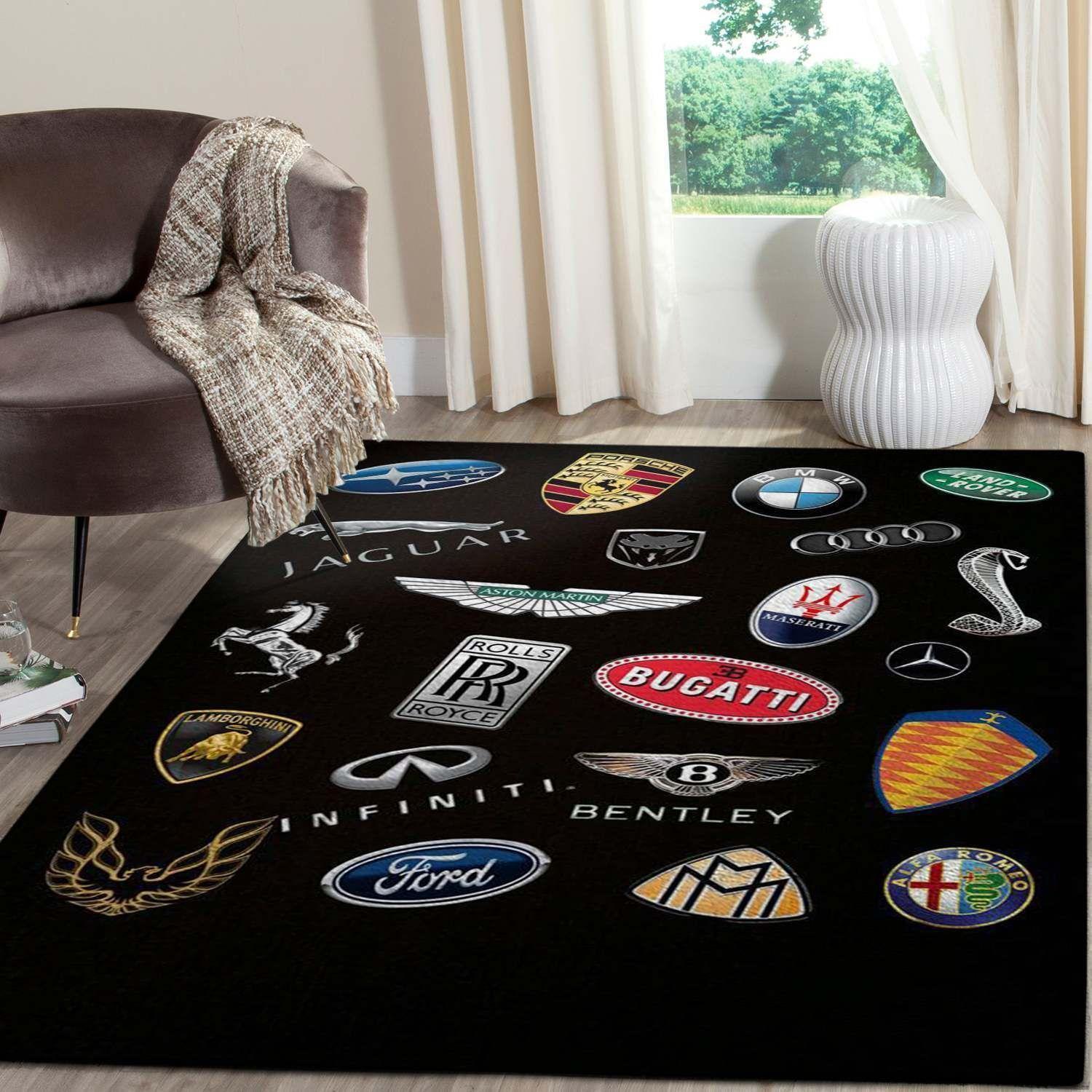 Logo Supercars Area Rugs Living Room Carpet Fn161227 Rug Regtangle Carpet Floor Decor Home Decor