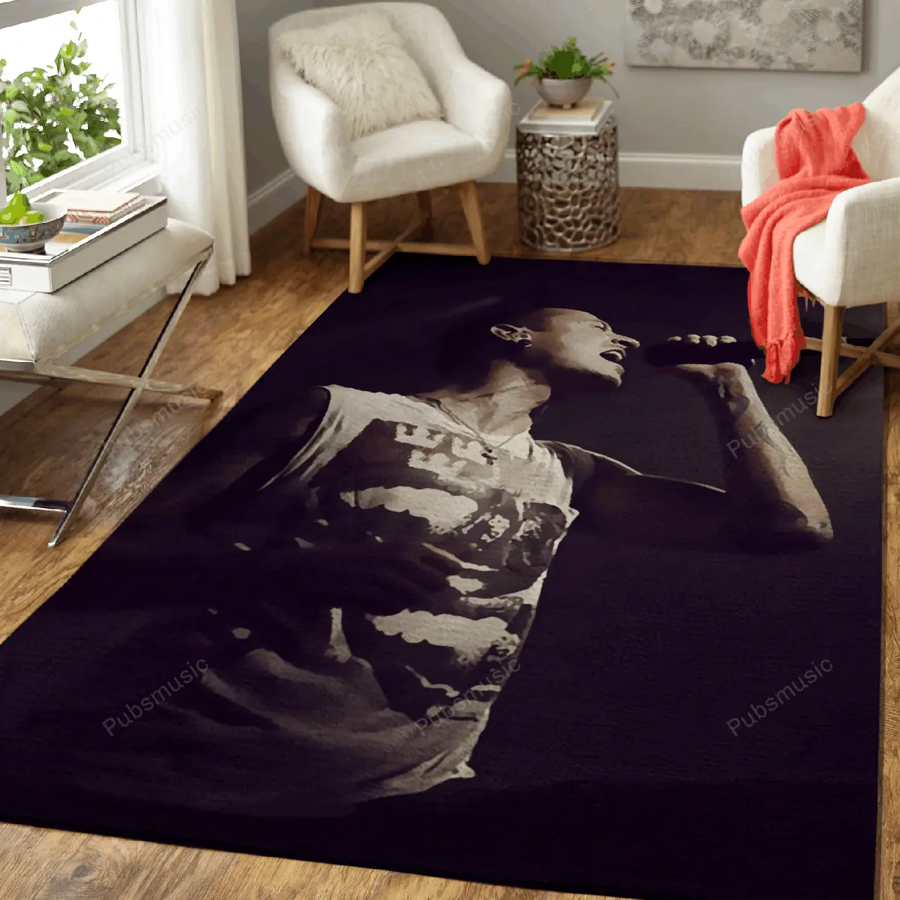 Lonkin Park 172 Music Art For Fans Area Rug Living Room Carpet Rug Regtangle Carpet Floor Decor Home Decor