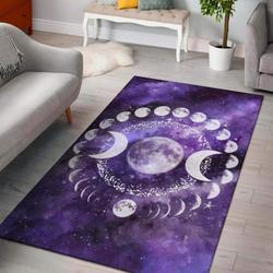 Celtic Triple Moon Wicca Area Rug Living Room Rug Home Decor Carpet