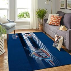 Oklahoma City Thuder Area Rug Living Room Rug Home Decor Nba Team Logo 20021815