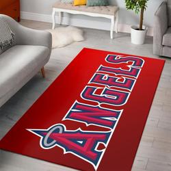 Los Angeles Angels Area Rug Mlb Baseball Team Logo Carpet Living Room Rugs V735