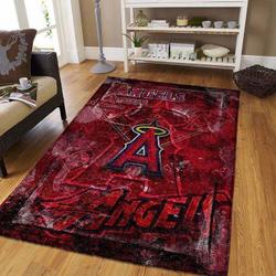 Los Angeles Angels Area Rug Mlb Baseball Team Logo Carpet Living Room Rugs V751