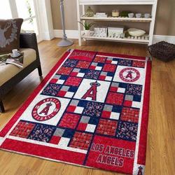 Los Angeles Angels Area Rug Mlb Baseball Team Logo Carpet Living Room Rugs V755