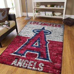 Los Angeles Angels Area Rug Mlb Baseball Team Logo Carpet Living Room Rugs V757