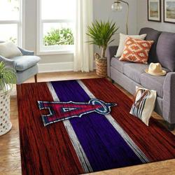 Los Angeles Angels Area Rug Mlb Baseball Team Logo Carpet Living Room Rugs V761