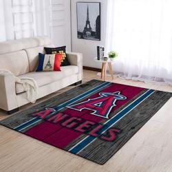 Los Angeles Angels Wooden Area Rug Mlb Baseball Carpet Living Room Rugs 2