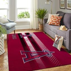 Los Angeles Angels Area Rug Mlb Baseball Team Logo Carpet Living Room Rugs 3